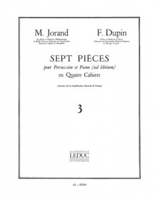 7 Pieces Volume 3 - Jorand - Dupin - Alphonse Leduc