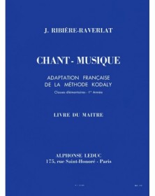 Chant-Musique Elem. 1 Annee...