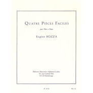Quatre (4) Pièces Faciles - Flute et Piano - Eugène Bozza