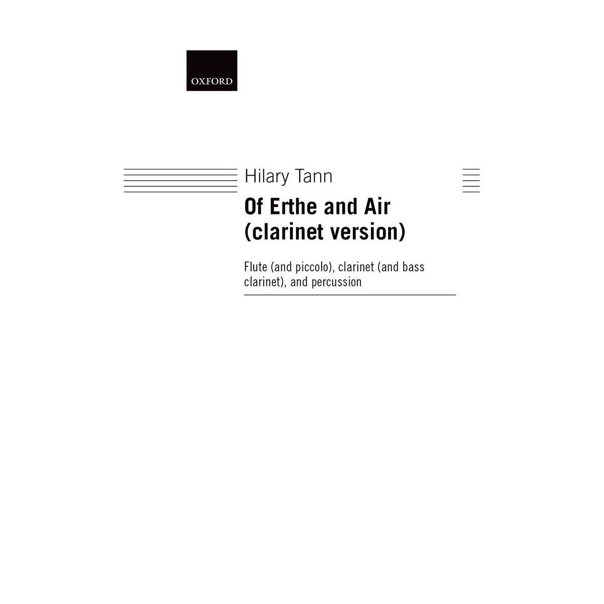 Of Erthe and Air (Clarinet Version)