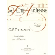 Teleman : 12 Fantaisies pour Flûte à bec Alto - éditions Alphonse Leduc