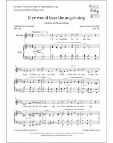 If ye would hear the angels...