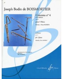 BOISMORTIER Concerto op. 15 n° 4 en si mineur - 5 Flûtes