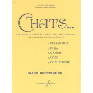 Chats... 4 Flûtes traversières - Marc Berthomieu - Gérard Billaudot