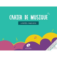 Cahier de musique Mixte : 6 portées / page d'écriture (format à l'italienne)