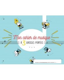 Cahier De Musique Enfant Grosses Portées (3 Portées)