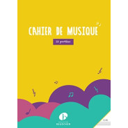Cahier de Musique 12 portées grand format - 48 Pages