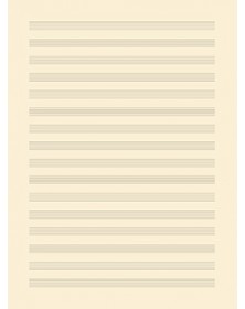 Ramette - Papier à musique 16 portées (Ivoire)