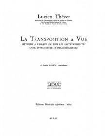La transposition à vue - Lucien Thevet - Alphonse Leduc