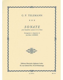 Georg Philipp Telemann : Sonate - Saxophone Soprano