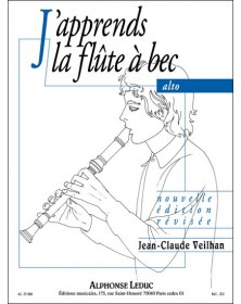 J'apprends La Flûte À Bec Alto - Jean-Claude Veilhan - Alphonse Leduc