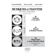 Musiques à Chanter Vol 1 Du Plain-Chant à Bach