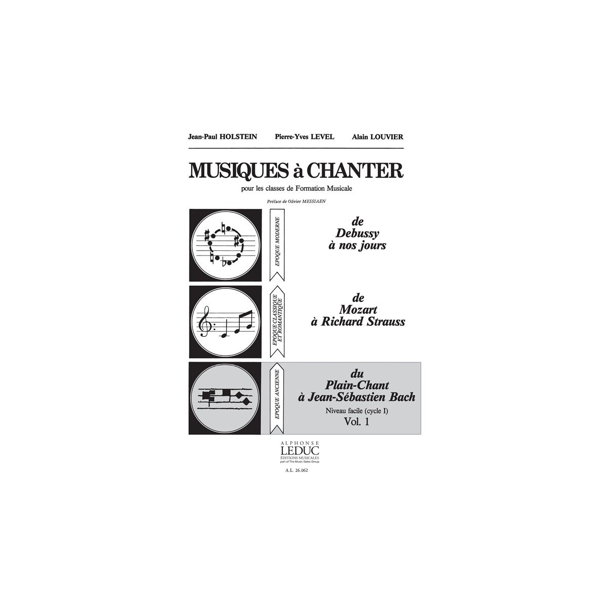 Musiques à Chanter Vol 1 Du Plain-Chant à Bach