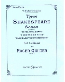 3 Shakespeare Songs Opus 6