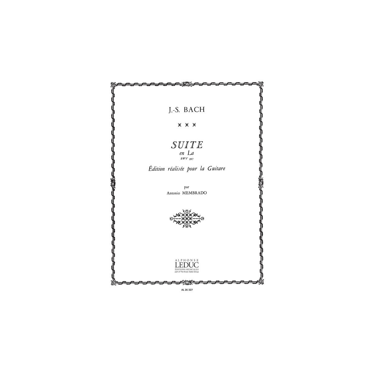 Suite No.2, BWV997 in A major