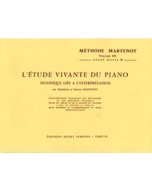 Martenot : Etude vivante du Piano Vol. 3 - moyen B