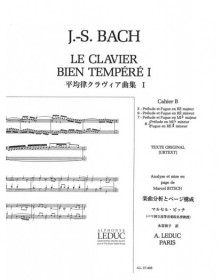 Le Clavier bien tempéré Vol.1b - JS Bach - Alphonse Leduc