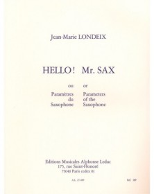 Hello! Mr. Sax or...