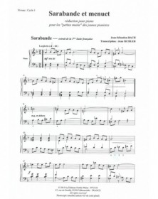 Sarabande et Menuet