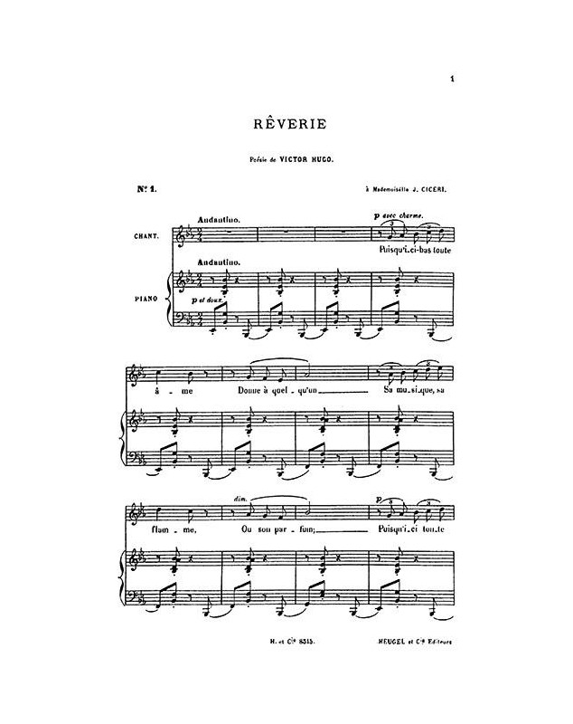 Mélodies Vol 1