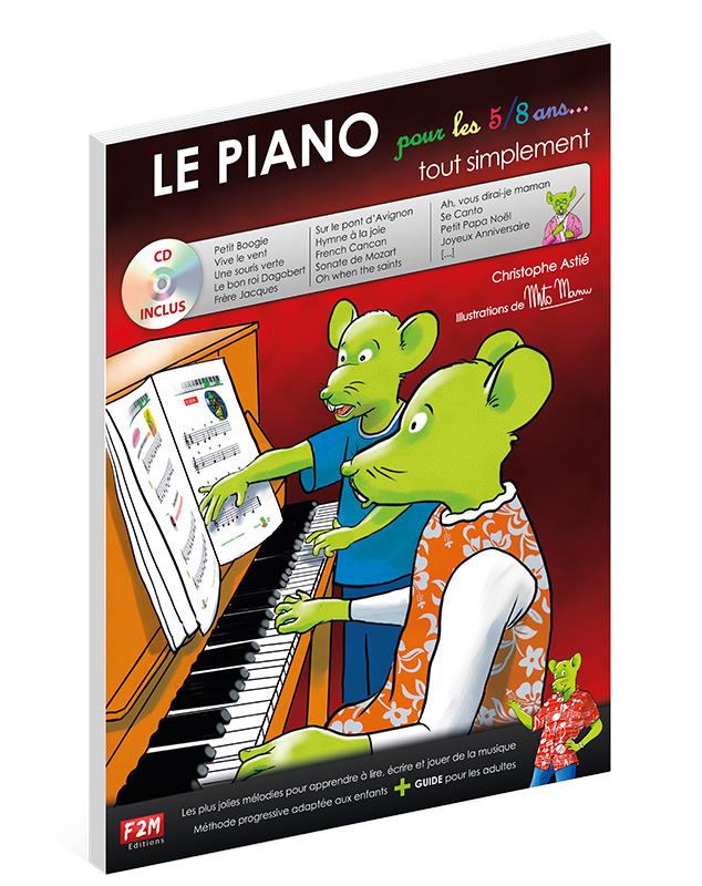 40 Partitions de piano Comptines pour enfants Méthode facile pour
