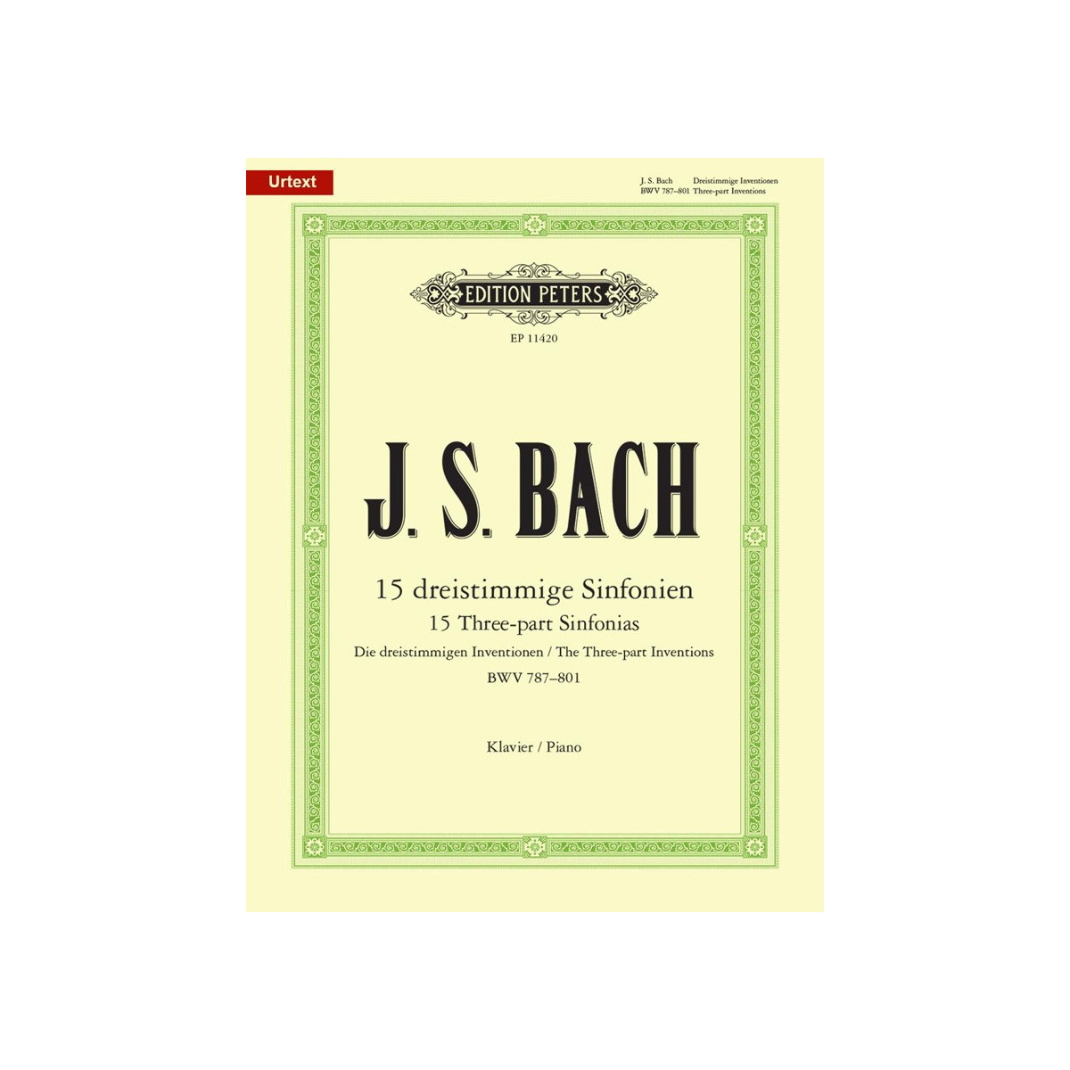 15 Three-part Inventions/Sinfonias BWV 787-801