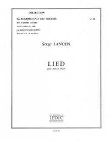 Lied pour Alto et Piano - Serge Lancen - Alphonse Leduc