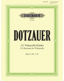 Friedrich Dotzauer : 113 Etudes Vol. 1 (N° 1 à 34)