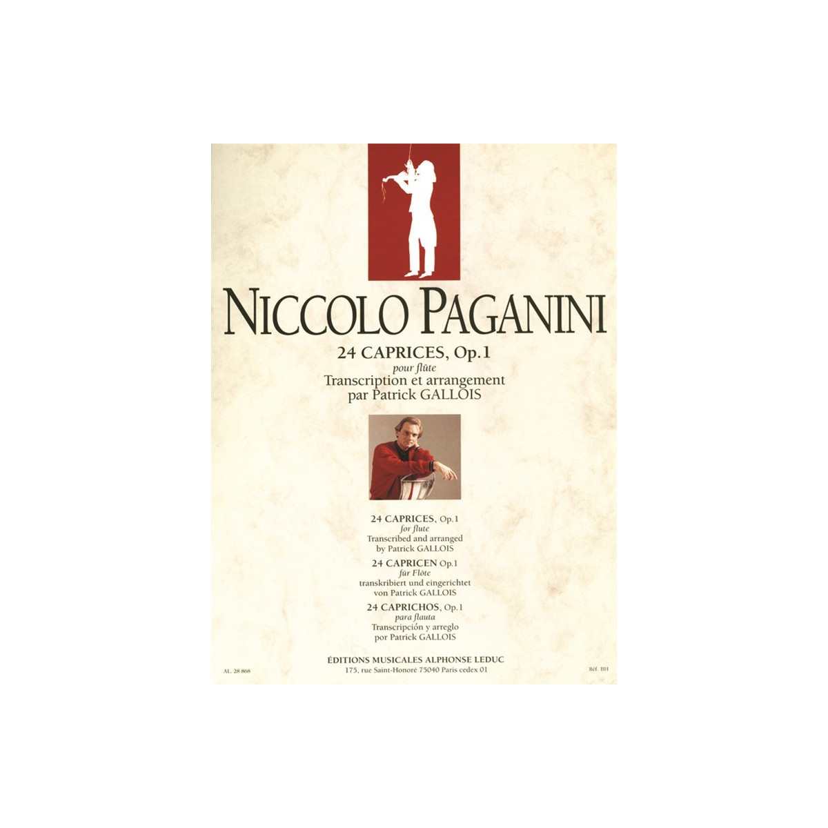 24 Caprices Op.1 - Flute - Paganini - Editions Alphonse Leduc