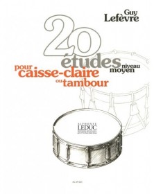 Guy Lefèvre : 20 Etudes - Niveau Moyen