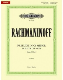 9790577086972 - EP71785 - Rachmaninov Prélude en do dièse # mineur Op.3 No.2 - éditions Peters - Piano
