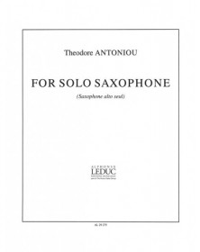 For Solo Saxophone