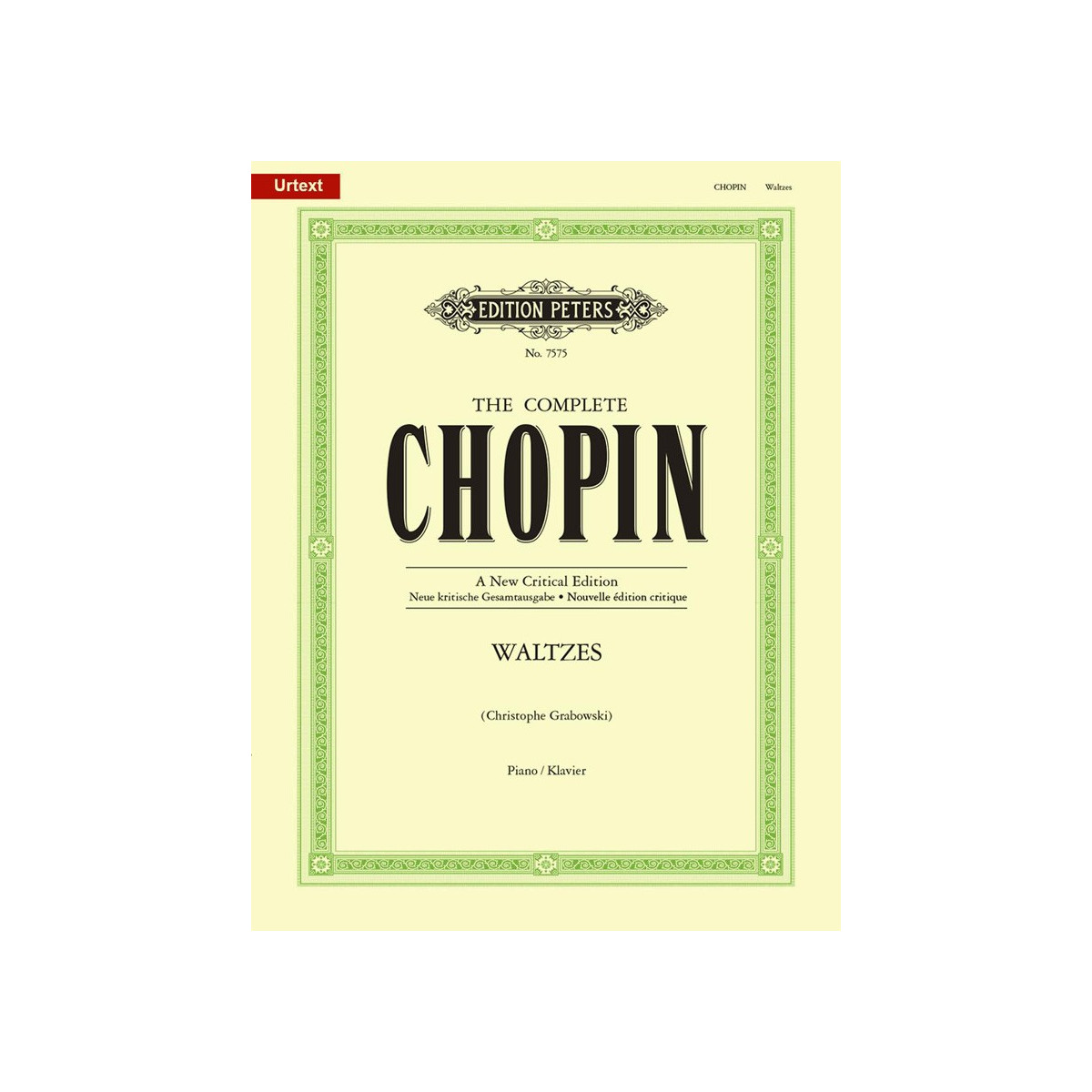 Frédéric Chopin : Valses - Editions Peters