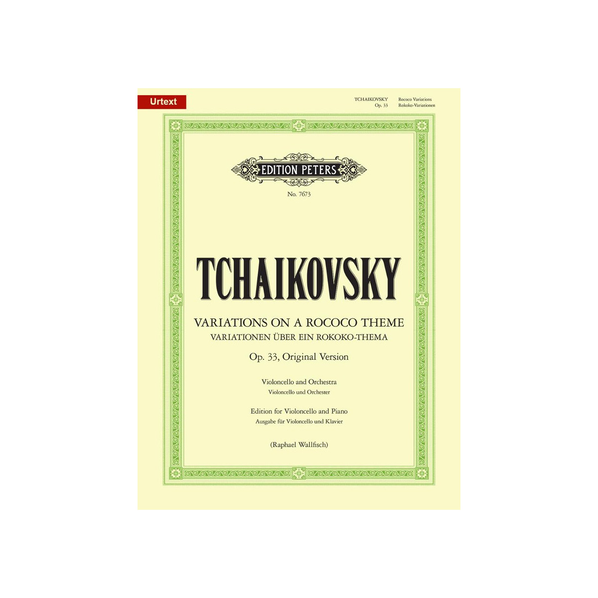 Variations On A Rococo Theme Op.33