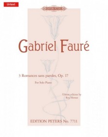 3 Romances Sans Paroles Op.17 For Solo Piano