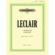3 Sonatas for Two Violins Op.3 Nos.2, 4, 6