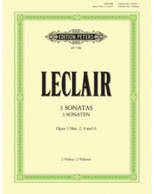 3 Sonatas for Two Violins Op.3 Nos.2, 4, 6