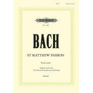 St. Matthew Passion BWV 244 - English Vocal Score