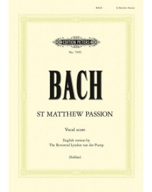 St. Matthew Passion BWV 244 - English Vocal Score