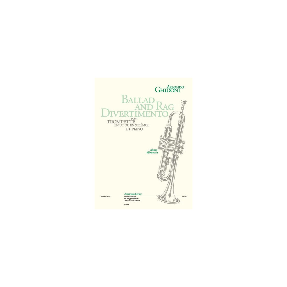 Ballad and Rag Divertimento - Trompette et Piano - Ghidoni