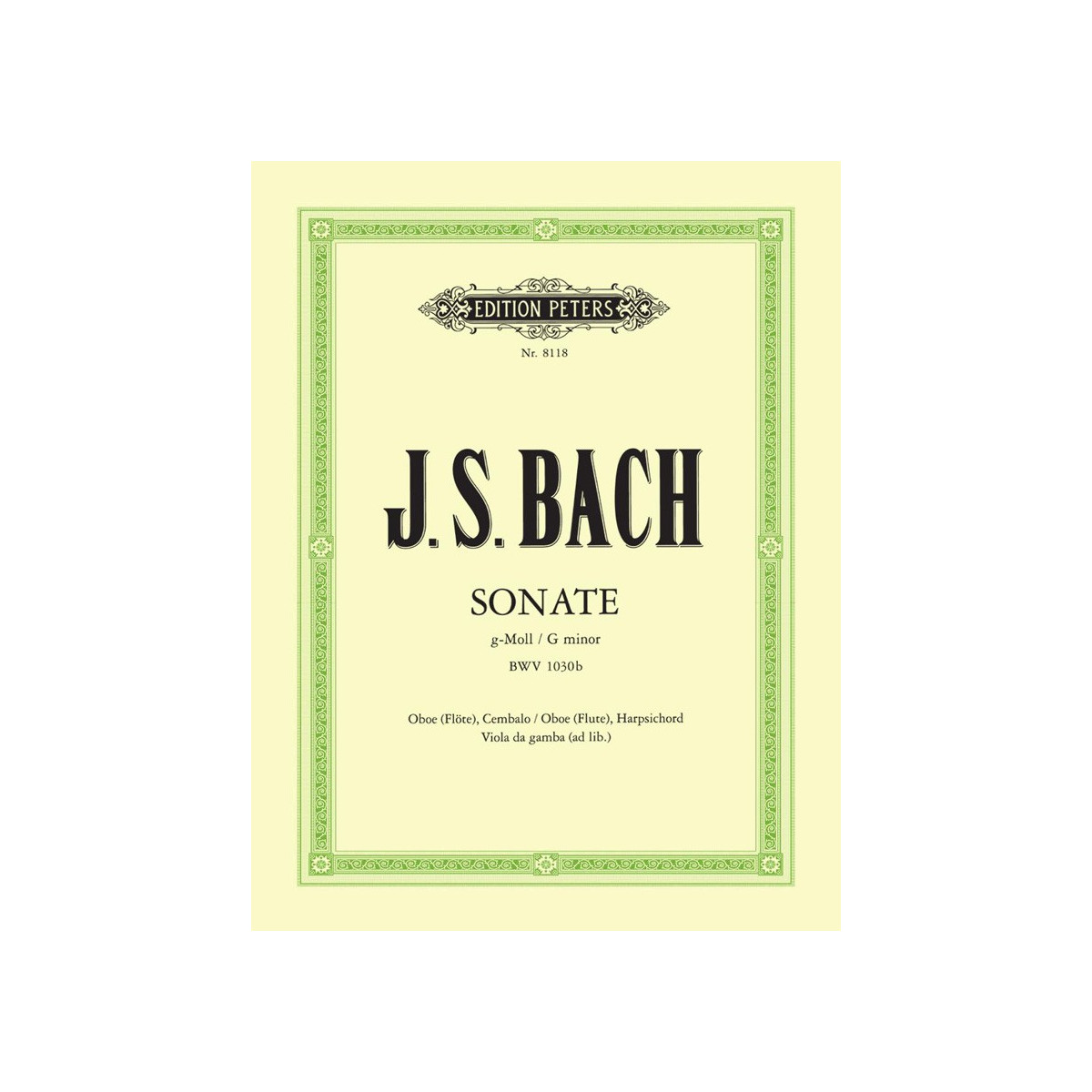 Sonata In G Minor BWV 1030b