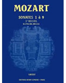 Mozart : Sonates Volume 1 n°1 à 9