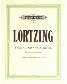 Thema und Variationen - Albert Lortzing - Trompette et Piano - Peters