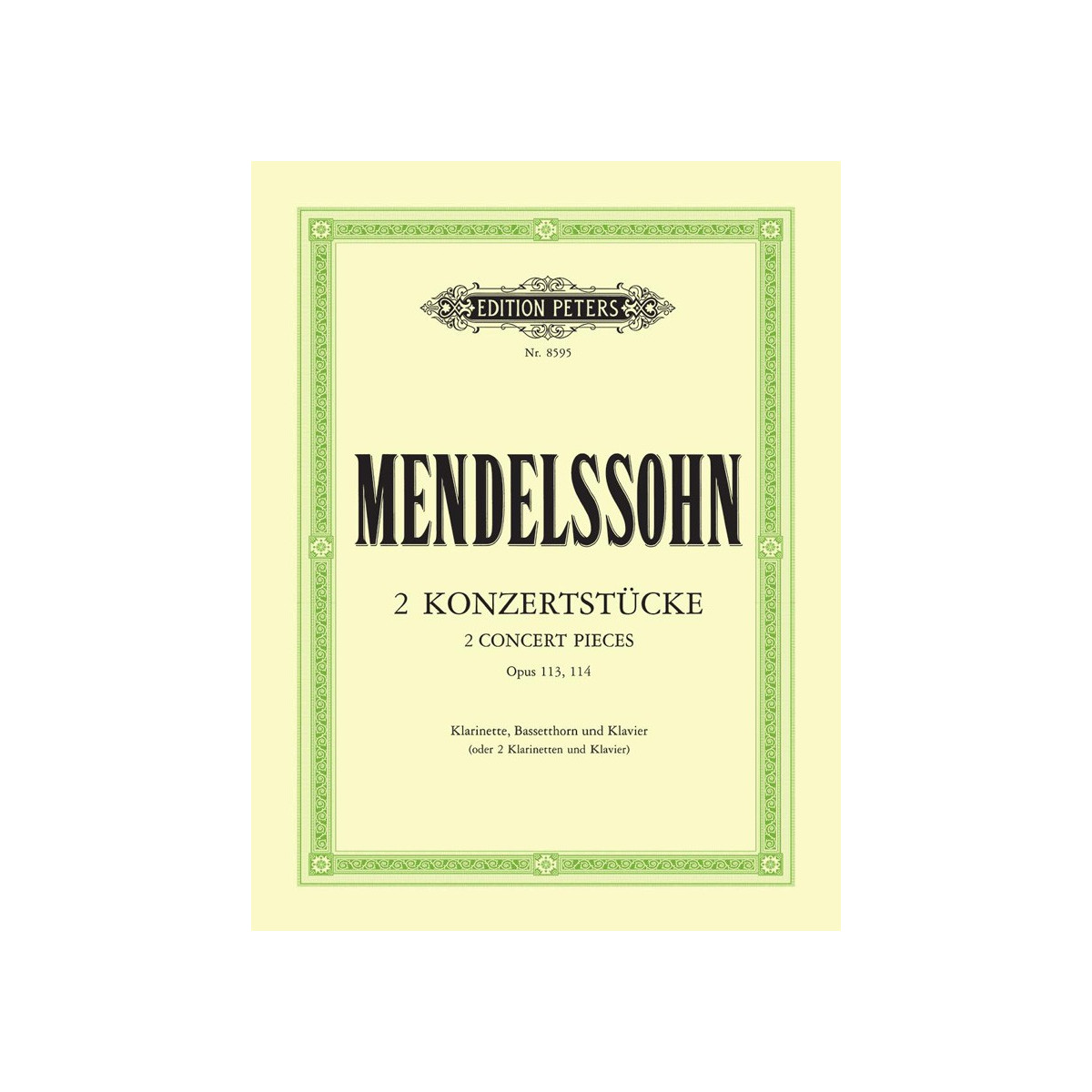 2 Konzertstücke Op.113, 114 - Mendelssohn - Editions Peters
