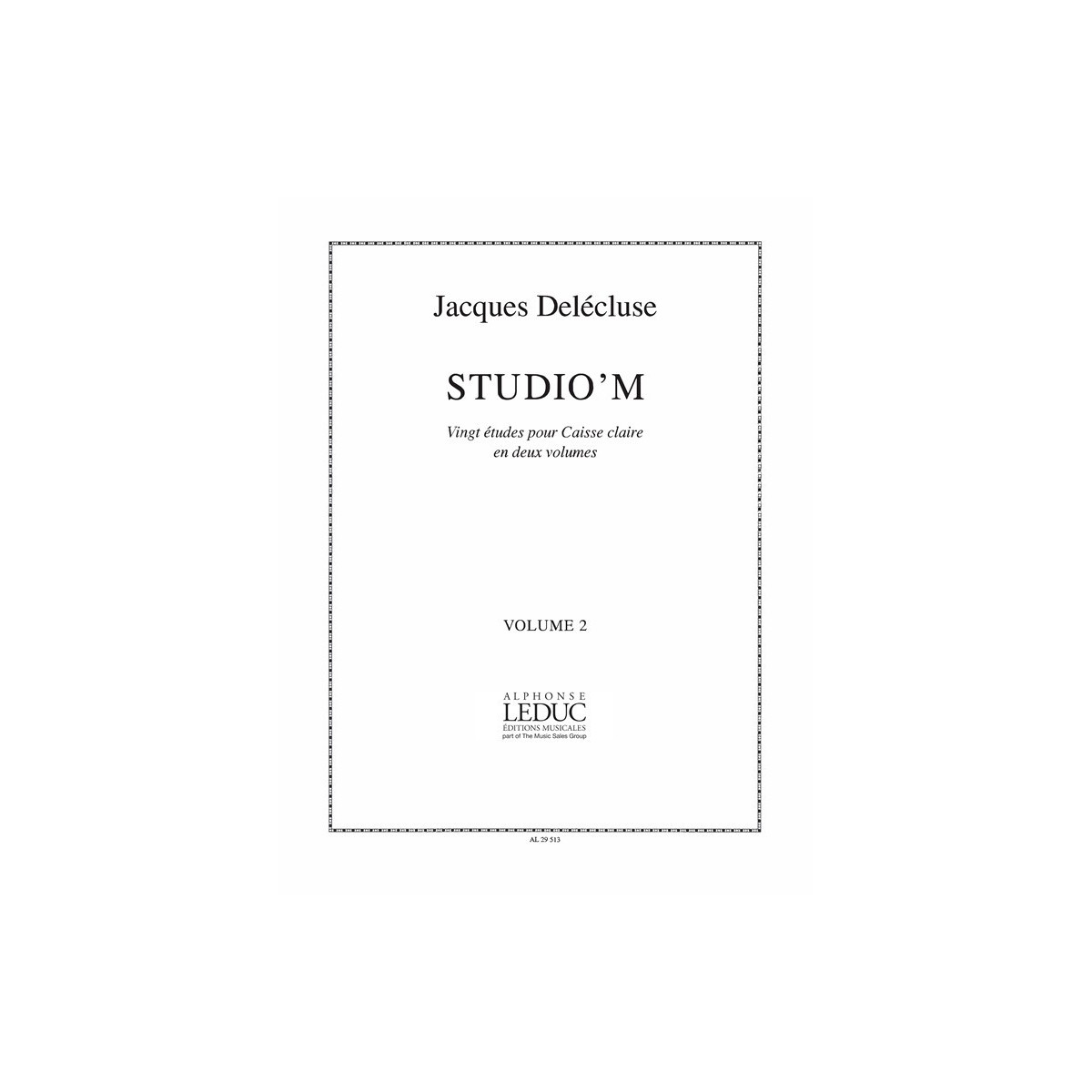 Jacques Delécluse : Studio'M Vol.2