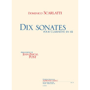 Scarlatti : 10 Sonates arrangées pour clarinette seule - éditions Alphonse Leduc