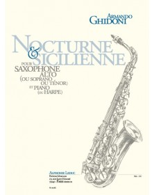 Armando Ghidoni : Nocturne et Sicilienne (Saxophone Alto et Piano)