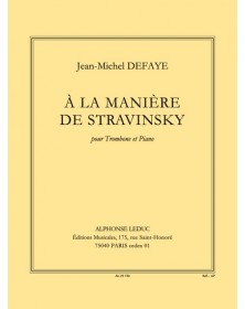 A La Maniere De Stravinsky