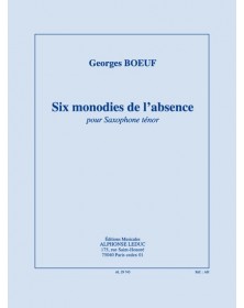 Six Monodies De L'Absence