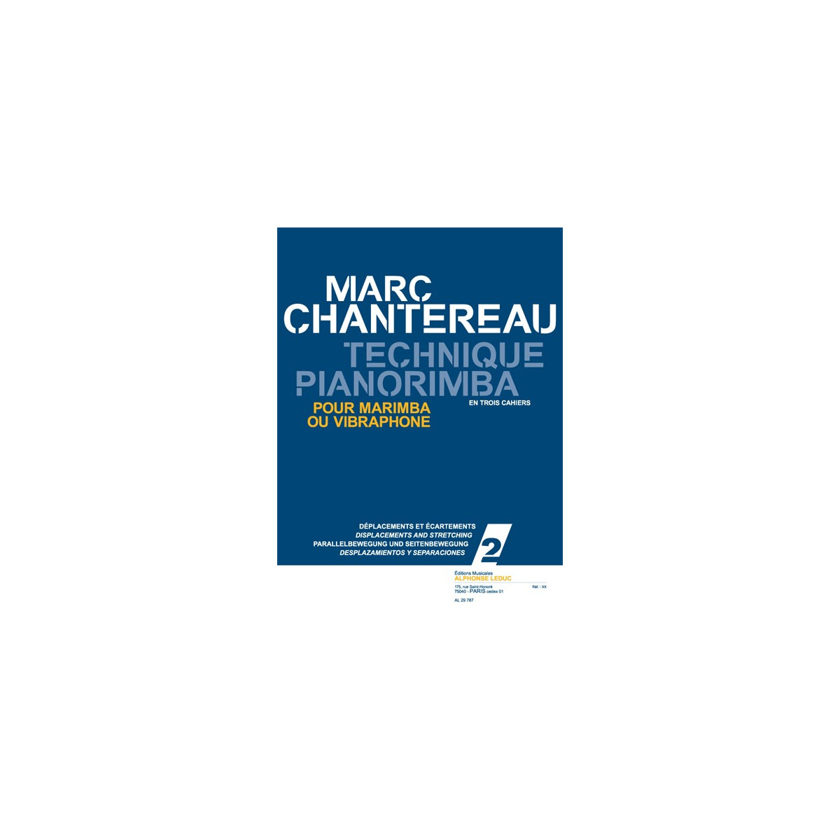 Technique pianorimba (en 3 cahiers) vol. 2